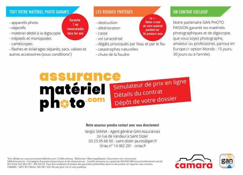 Assurance Camara photo Dock